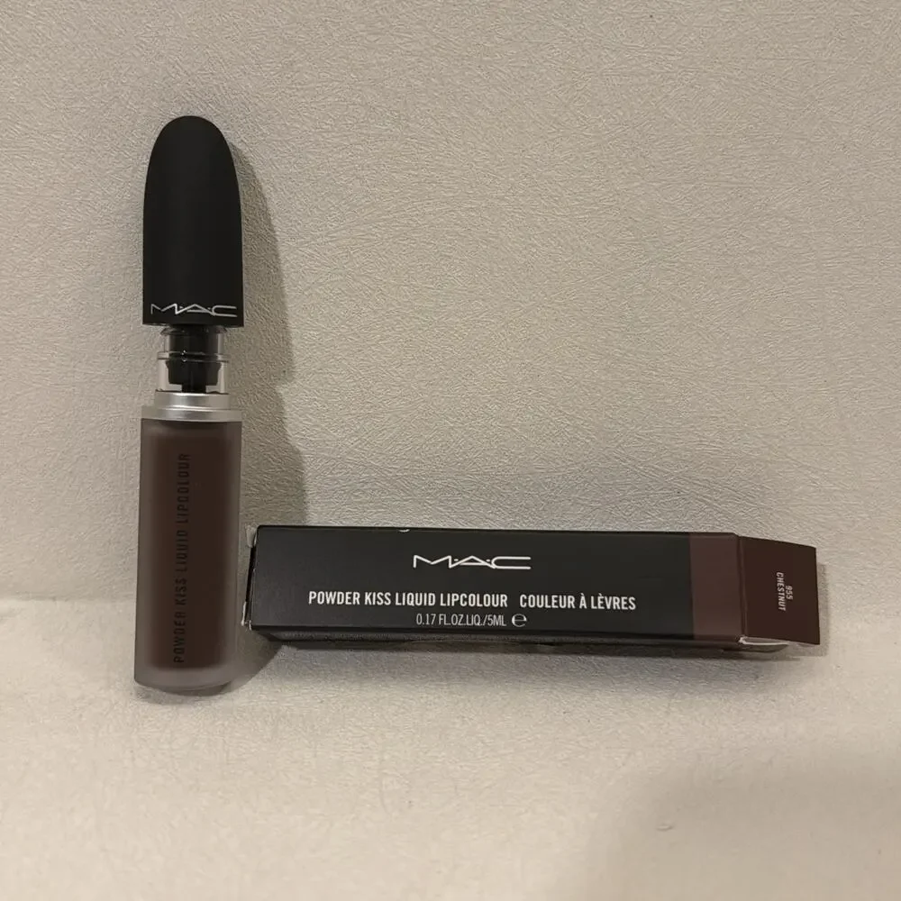 MAC Powder Kiss Liquid Lipcolour - “Chestnut” Discontinued NIB AUTHENTIC